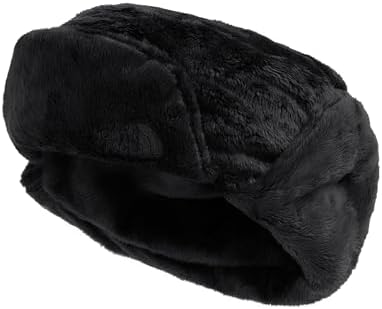 Amazon.com: Kangol Faux Shearling Utility Flap Cap - Black/1SFM